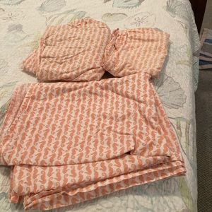 Twin flat, fitted sheet set with pillow case